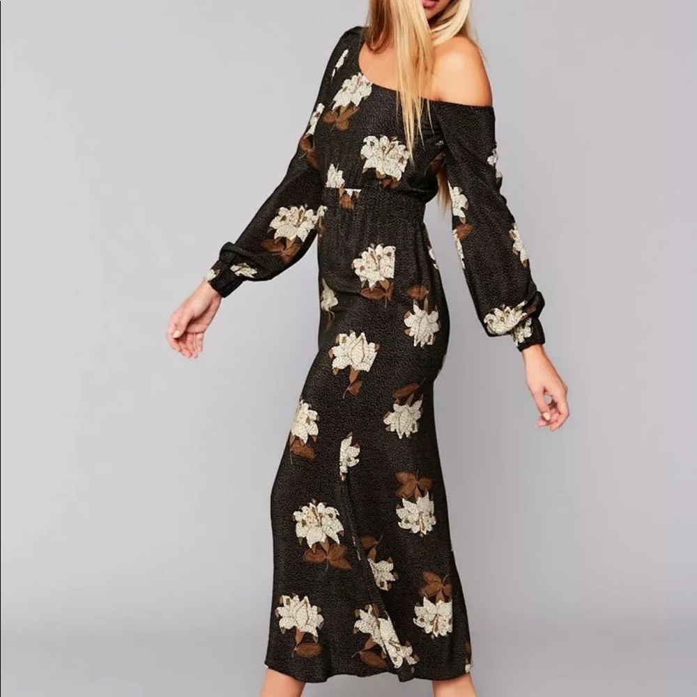 STONE COLD FOX Johnny One-Shoulder Dress In Dries - Picture 2 of 10